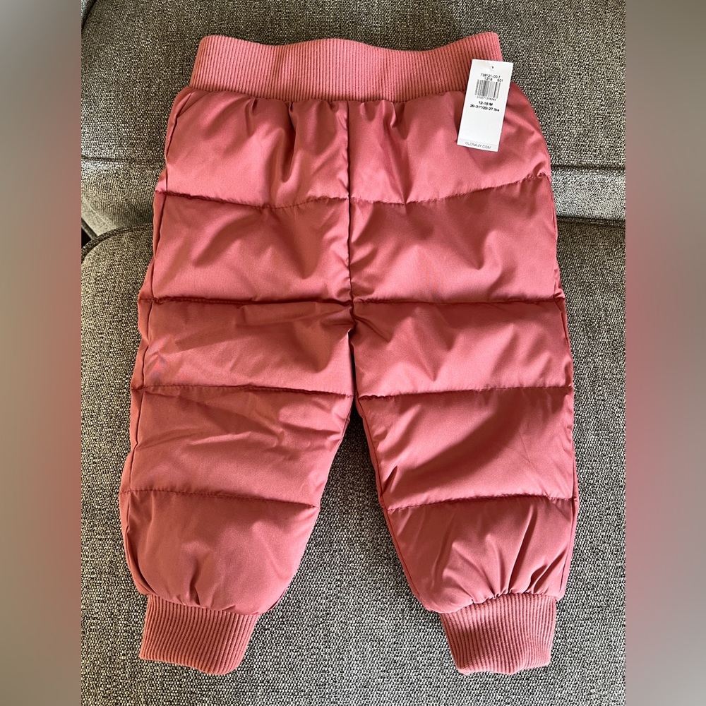 NWT Old Navy Frost Free Puffer Pants 12-18m $15
